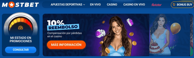 Bono por registro, promociones y códigos promocionales de Most bet
